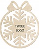 ozdoby choinkowe Bombka firmowa z Twoim własnym logo logiem Zawieszka na choinkę Śnieżynka