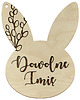 ozdoby wielkanocne Bombka Zawieszka z Imieniem Dziecka na Wielkanoc Drewniana Zajączek Zając