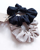 gumki do włosów 100% len, zestaw 2 scrunchie
