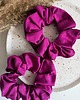 gumki do włosów Scrunchie Jedwabna Amarant