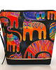 kosmetyczki kosmetyczka - złocone koty Laurel Burch - czarna