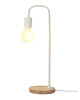 lampy stołowe Lampka biurkowa lampka nocna stołowa lampka na biurko biała LED E27