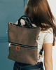 plecaki Plecak / torba 2 w 1 z nubuku tapicerskiego TAUPE