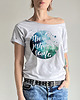 t-shirt damskie Nie jesteś sama Szary Oversize