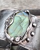 bransoletki wire wrapping Zielono - bransoletka regulowana