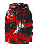 bluzy dla chłopców Bluza Zamek Chłopiec DR.CROW Marble Black Red