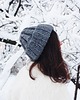 czapki damskie Szara czapka  beanie wełna peruwiańska alpaka