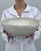 talerze, miski Ceramiczna Misa XL Rustic White Skandynawski Styl