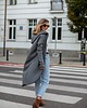 bluza z kapturem damska Płaszczobluza No.2 Szary Ciemny Melanż