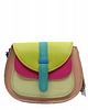 torby na ramię Torebka damska na ramię skórzana pojemna kolorowa ze skrawków eko OLIVKA