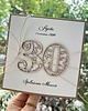 kartki scrapbooking Wyjątkowa ręcznie robiona kartka na 30 urodziny