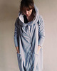 bluza z kapturem damska Oversize bluza długa asymetryczna ogromny kaptur
