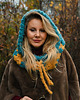 czapki damskie Balaclava alpaka handmade, ręcznie szydełkowana zimowa kominiarka