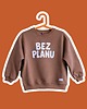 bluzy dla dziewczynki Bluza dziecięca BEZ PLANU - lawendowa