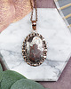 wisiory Miedziany ozdobny wisiorek z agatem Crazy Lace #558