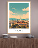 plakaty Retro plakat podróżniczy - Austria - Wiedeń - pamiątka, prezent