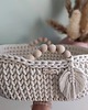 kosze do przechowywania Kosz Mojżesza boho dla lalek organizer na pieluszki  pojemnik na zabawki 20X30