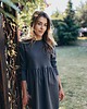 sukienki mini damskie Sukienka BAJKA szara