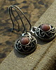 kolczyki wire wrapping z falką