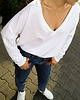 t-shirt damskie Bluzka FLYGA v deep long white