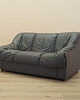 sofy i szezlongi Sofa dwuosobowa skórzana, Włochy lata 70.