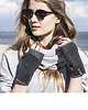 rękawiczki damskie Dark gray cashmere/crystal gloves