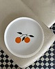 patery i talerze Talerz porcelanowy z pomarańczami LA LUZ / 21 cm