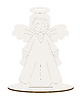 dekoracje świąteczne BIAŁA Drewniana Figurka Anioł 10cm Ozdoba Dekoracja DEKOR na Święta Chrzest