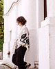 bluzki kimonowe damskie Kimono lniane drukowane ciemiernik, lniana bluzka naturalny jasny.