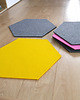 dywany Filcowy dywan mata, sześciobok, żółty. 1szt
