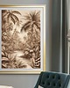 grafiki i ilustracje PLAKAT boho dżungla tropikalna liście palma