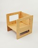 meble do pokoju dziecka Montessori Drewniane krzesełko dla dziecka rosnące olejowane Cube Chair