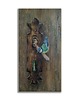 obrazy Obraz olejny ręcznie malowany 31x60 "Sikorka" las