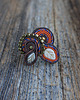 pierścionki - różne Jesienny pierścionek soutache