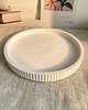 świeczniki i świece Podstawka/ taca do świec dekoracyjna z gipsu średnica 210mm