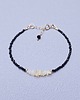 bransoletki złote Delikatna Bransoletka  Opal & Spinel