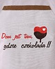 fartuchy kuchenne Fartuch Kuchenny bawełniany beżowy haftowany Czekolada EXTRA PREZENT
