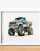 obrazy i plakaty do pokoju dziecięcego Plakat Monster Truck P191