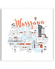 plakaty Warszawa plakat 60x60 cm