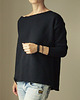 bluza bez kaptura damska Czarna bluza cięta