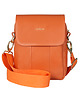 torby na ramię Mała listonoszka z logowanym paskiem Sybil marki Giovani Pomarańczowy