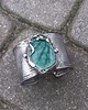 bransoletki wire wrapping Zielona łąka  - bransoletka regulowana