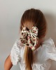 dziewczynka - inne Gumka jedwabna z kokardą MINI scrunchie vintage bloom