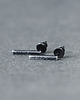 kolczyki wire wrapping Srebrne minimalistyczne kolczyki PATYKI
