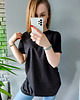 t-shirt damskie T-SHIRT OVERSIZE I275 CZARNY