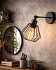 kinkiety Czarny kinkiet druciany do sypialni DUCOS LOFT