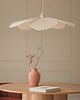 lampy wiszące Lampa sufitowa kremowa Benavid Ø100 cm