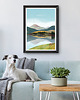 plakaty Sudety - widok z górami - plakat fine art