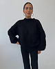 swetry damskie  Jedwabny sweter Crafted black