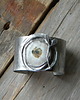 bransoletki wire wrapping Kwarc solar    - BRANSOLETA MANKIET - CUFF